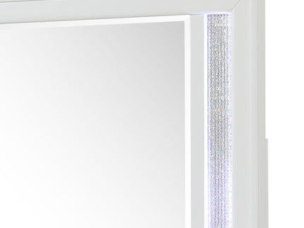 Abigale - Mirror For Dresser Top Made With LED (Includes Only Mirror) - White