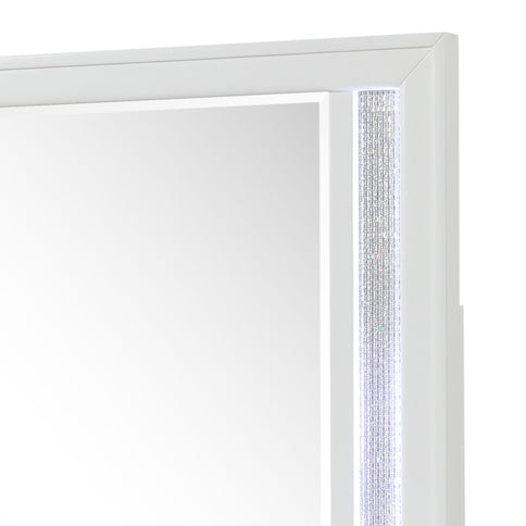 Abigale - Mirror For Dresser Top Made With LED (Includes Only Mirror) - White