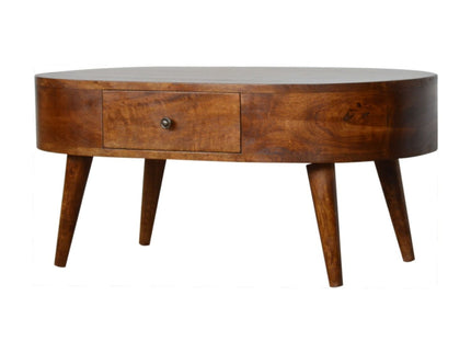 Rounded Wood Table