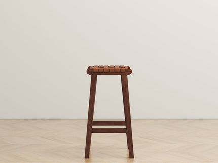 James - Mid-Century Modern Genuine Counter Stool