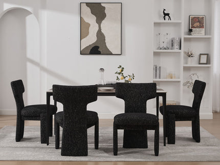 Armless Curved Back Accent Chairs