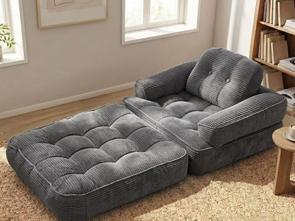 Convertible 2 In 1 Armrest Sofa For Bedroom