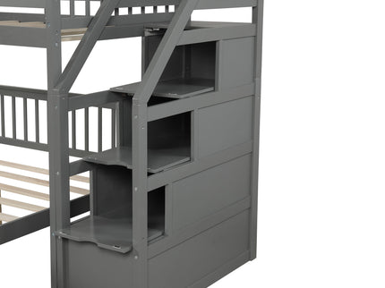 Loft Bed With Staircase And Storage