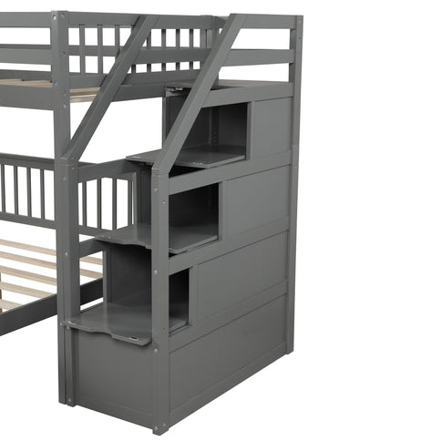 Loft Bed With Staircase And Storage