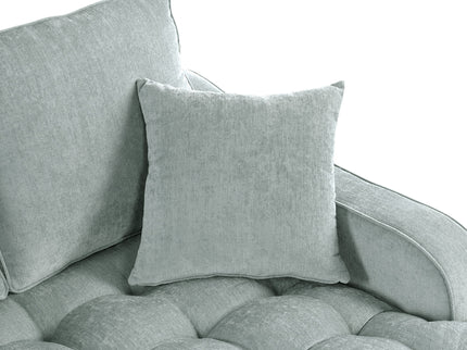 Modern Chaise Lounge Upholstered Sofa Couch With Tufted Seat And Detachable Pillows For Living Room