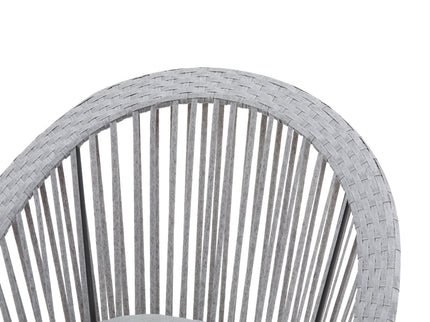 Modern Swivel Wicker Lounge Chair With Round Design