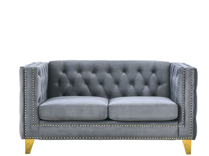 Modern Sofa With Button Tufting, Upholstered Couch For Living Room