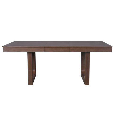 Extendable Dining Set, Farmhouse Extendable Table With Upholstered Chairs