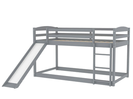Durable Bunk Bed With Convertible Slide And Ladder