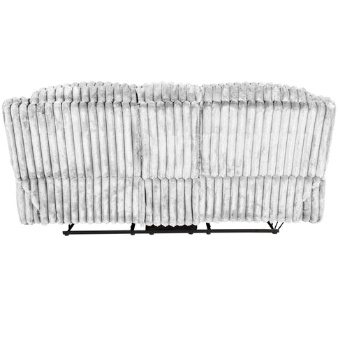Contemporary Motion Loveseat With Console Storage