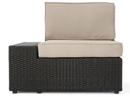 Santa Cruz - 8 Piece Outdoor Sectional Set - Dark Brown