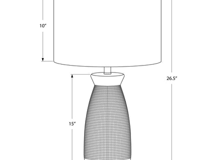 Lighting, Table Lamp, Ceramic, Contemporary - Gray