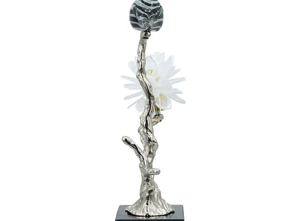 Aluminum Candle Holder With Marble Stand