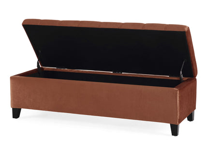 Wendover - Elegant Tufted Storage Bench With Lift-Up Top And Birch Wood Legs