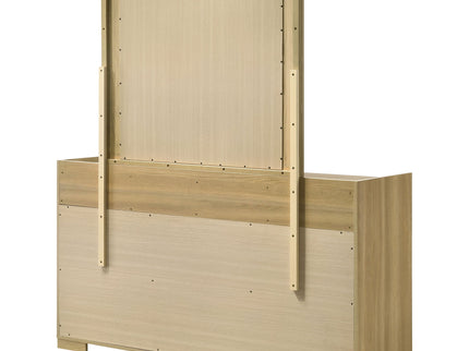 Lincoln - 6 Drawer Dresser With Mirror - Natural