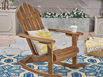 Echoes - Outdoor Acacia Wood Adirondack Rocking Chair