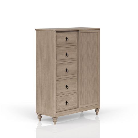 5 Drawer Door Chest - Sand