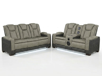 Bruno - Power Reclining Living Room Set With LED Lighting