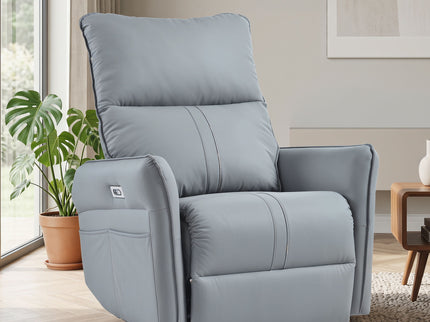 270° Power Swivel Rocker Glider Recliner Chair With USB Ports