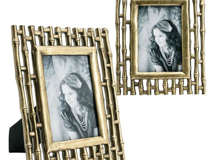 Photo Resin Frame, Opening (Set of 2) - Gold