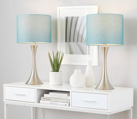 Lenuxe - Contemporary Semi Gloss Table Lamp (Set of 2)