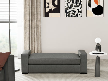 Ottoman With Unique Armrest Design For Living Spaces