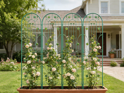 Metal Garden Trellis Rustproof Trellis For Climbing Plant Outdoor Flower Support