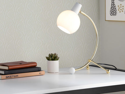 Eileen - Contemporary Task Lamp - Gold / White