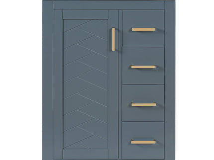 Modern Bathroom Vanity With 1 Door And 3 Drawers