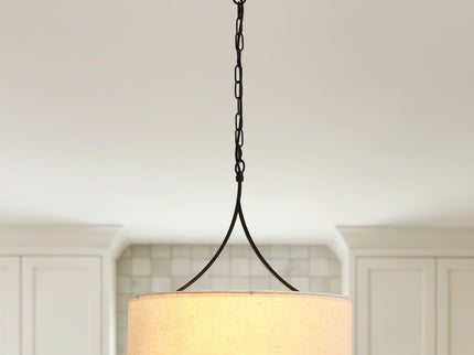 3 Light Drum Pendant Light