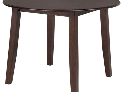 Verety - 5 Piece Round Dining Set With Chairs - Dark Brown