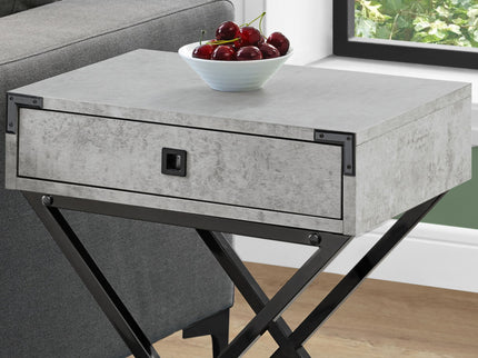 Accent Side Table, Storage Drawer, Stylish Design Contemporary & Modern