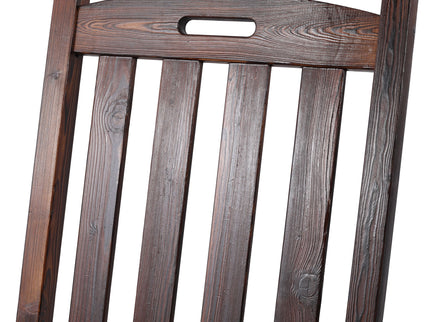 Oversized Porch Rocker Chair With Wide Seat And Tall Backrest