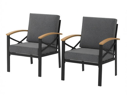 Outdoor Patio Armchair, All Weather (Set of 2)