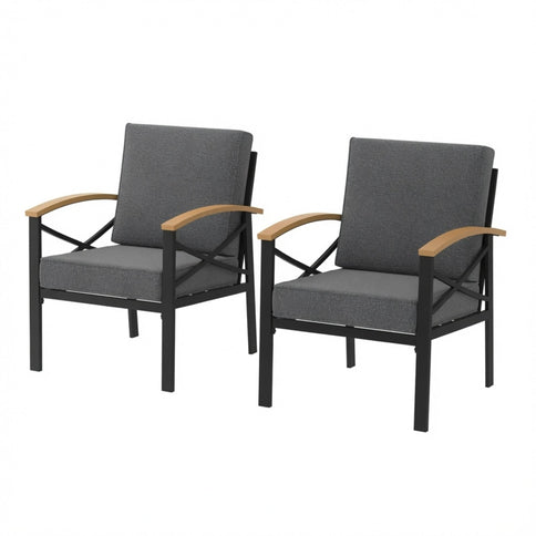Outdoor Patio Armchair, All Weather (Set of 2)