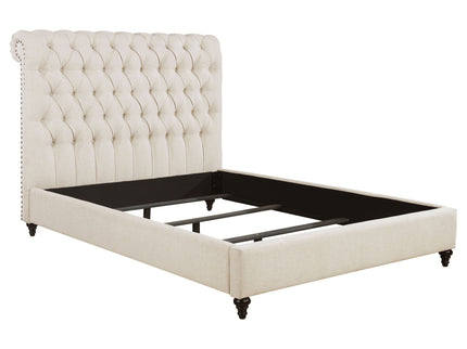 Clemence - Tufted Upholstered Bed With Rolled Back Design