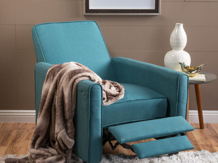 Upholstered Push Back Recliner Chair For Living Room