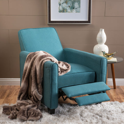 Upholstered Push Back Recliner Chair For Living Room