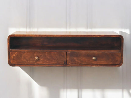 Floating Open Console - Walnut