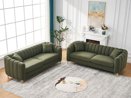 Oversized Sofa, Deep Tufted Couch