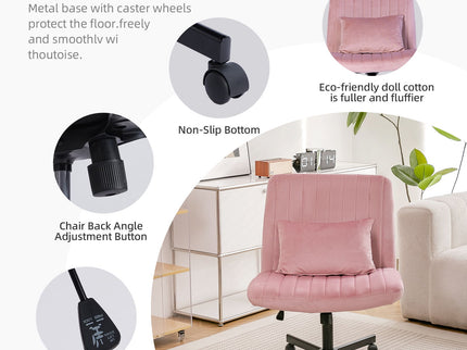 Criss Cross Office Chair With Adjustable Height, Ergonomic Design