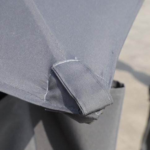 13 0 Ft Outdoor Patio Gazebo Canopy Tent With Ventilated Double Roof And Side Wall (Detachable Curtain Included On All Sides) Suitable For Lawn Garden Backyard And Deck - Gray