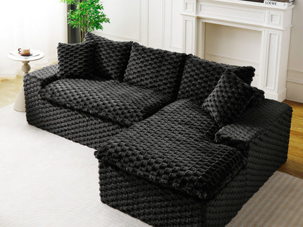 Modular Sofa, Convertible Twin Seat With Chaise Lounge