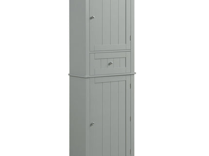 Tall Freestanding Bathroom Storage Cabinet With Drawer And Adjustable Shelf