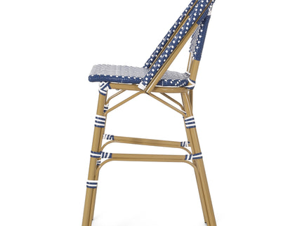 Outdoor Pe Rattan French Barstool Set