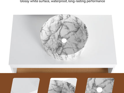 Floating Bathroom Vanity With Vessel Sink