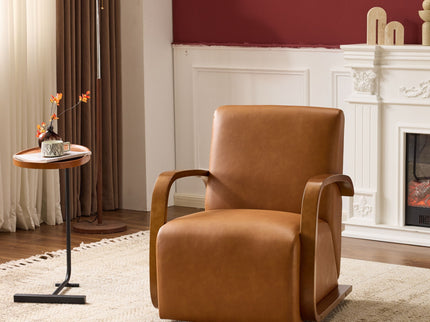 Swivel Accent Rotatable Ergonomic Single Chair For Living Room