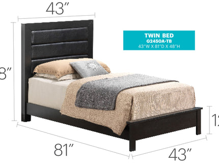 Transitional Modern Design Bed
