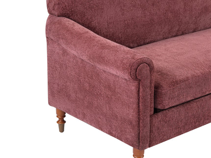 Loveseat Sofa, 2 Seater Couch With Rolled Arms
