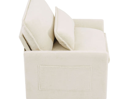 Modern Single Seat Accent Chair With Side Storage Pockets